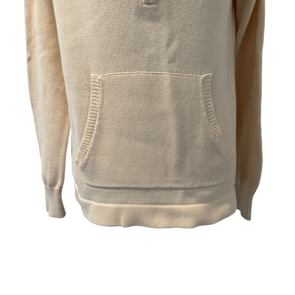 Ralph Lauren navy and cream large three quarter zip cotton sweater. - Picture 8 of 15